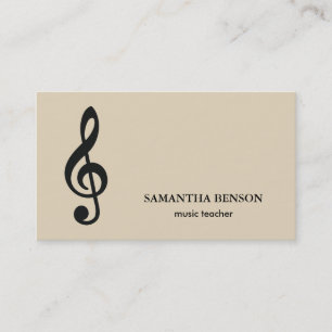 Elegante Musician Visitenkarte mit Musiknote