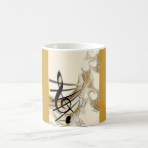 Elegante musikalische Note Kaffeetasse
