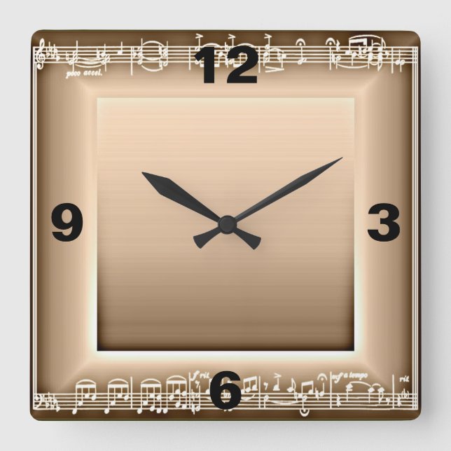Elegante musikalische Uhr (Vorderseite)