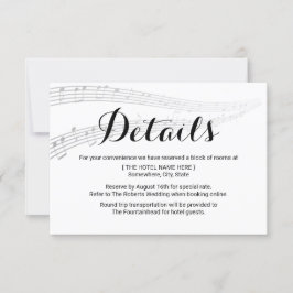 Elegante Musikhochzeiten Details Unterkünfte Einladung