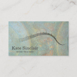 Elegante Musiklehrer Keys Musical Visitenkarte