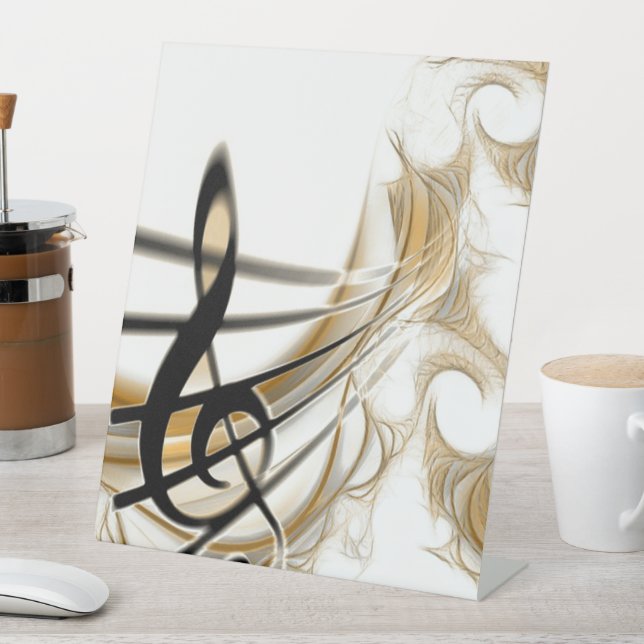 Elegante Musiknote Sockelschild (In Situ)