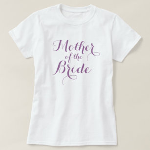Elegante Mutter des Brautt-shirts   Lavendels T-Shirt