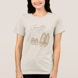 Elegante Mutter-und-Baby-Schuhe "Sanfte Schritte" Tri-Blend Shirt
