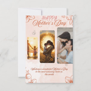 Elegante Muttertags-Karte – Eine herzliche Hommage Karte