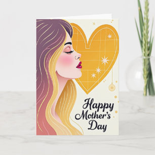 Elegante Muttertags-Karte für Damen Karte