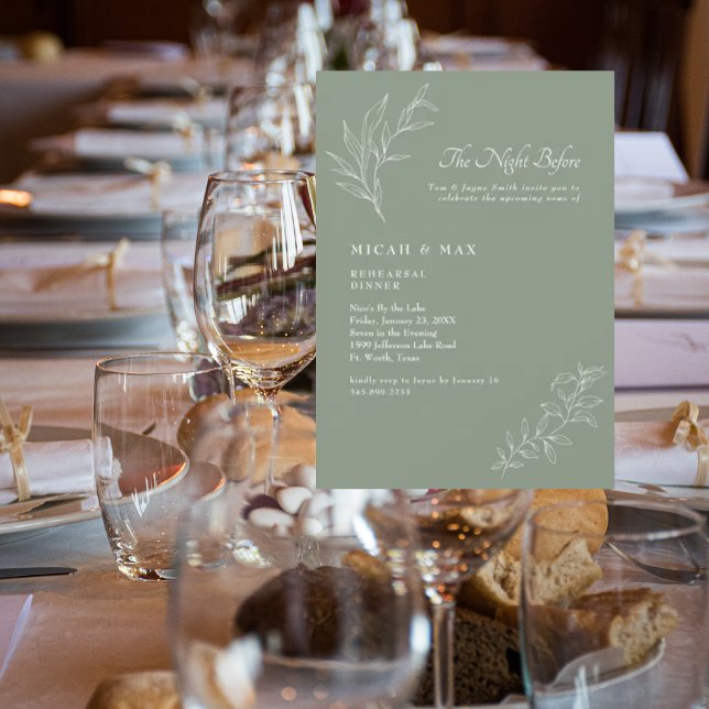 Elegante Nacht vor Hochzeit Probe Einladung (Von Creator hochgeladen)