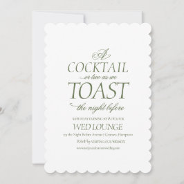 Elegante Nacht vor Rococó Hochzeit Feiertagskarte