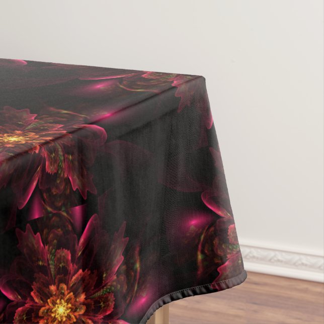 Élégante nappe de fleurs florales 60"x84" (In Situ)