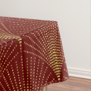 Elégante nappe Motif Art déco Noir & Or