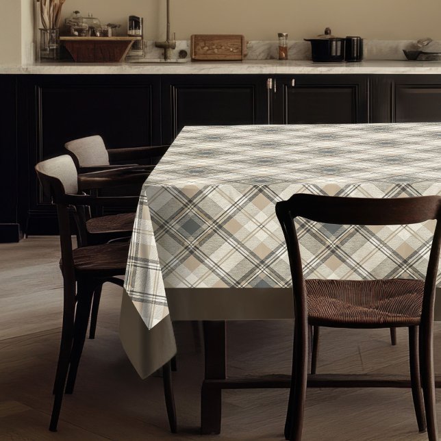 Élégante nappe neutre Style géométrique propre (Elegant Neutral Tablecloth Clean Geometric Style)