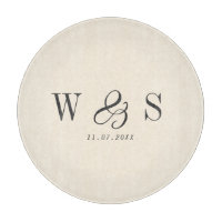 Elegante natürliche Creme erste Hochzeit Paare