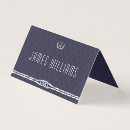 Elegante Nautical Wedding Platzkarten Zelt