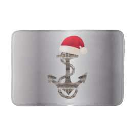 elegante nautische ANCHOR + WEIHNACHTSMANNMÜTZE | Badematte