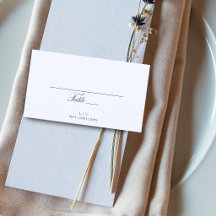 Elegante Navy-Blau-Hochzeit Danke