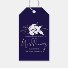 Elegante Navy Blue White Gold Hochzeit
