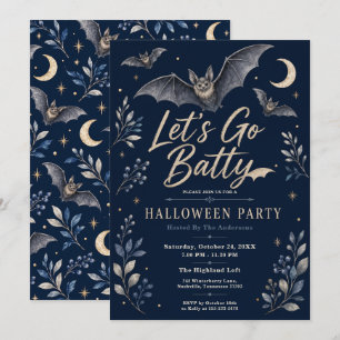 Elegante Navy-Halloween-Party Einladung