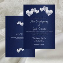 Elegante Navy White Wedding