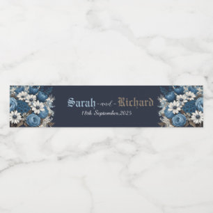 Elegante navyblaue florale Hochzeit