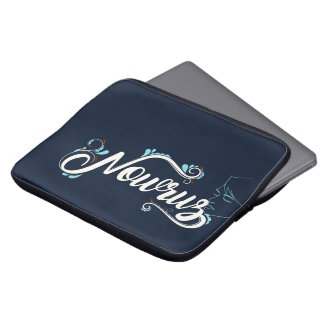 Elegante navyblaue personalisierte Namens-Laptopta Laptopschutzhülle