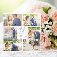 Elegante, neu verheiratete Fotocollage Moderne Hoc