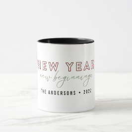 Elegante Neuanfänge 2 Fotos nach Maß Tasse