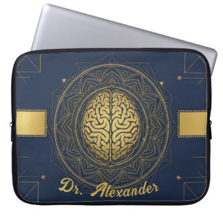 Elegante Neurologie Gold Gehirn Anatomie | Profess Laptopschutzhülle