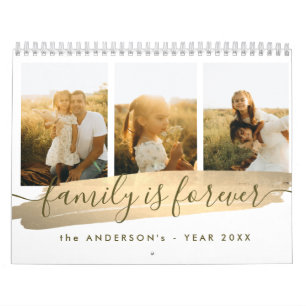 Elegante neutrale ästhetische Familienfotos  Kalender