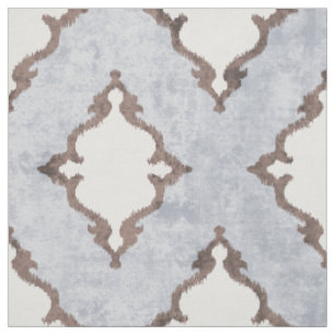 elegante, neutrale, beige-Damast-Tribal-Muster Stoff