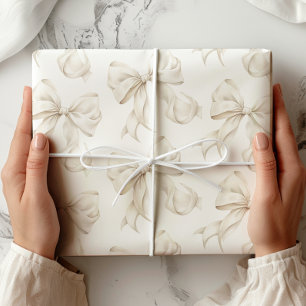Elegante neutrale Bogen-Geschenkpapier Geschenkpapier