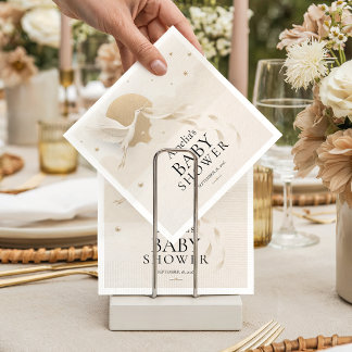 Elegante neutrale Klapperschwalben-Babyparty-Papie Serviette