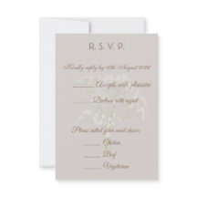 Elegante neutrale Schrift Hochzeitseinladung, Klei