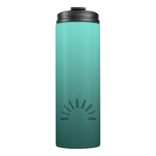 Elegante neutrale Steigung aquamarin mit Thermosbecher