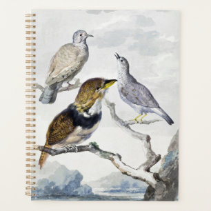 Elegante neutrale Ton Vögel auf Ast Kunst Planer