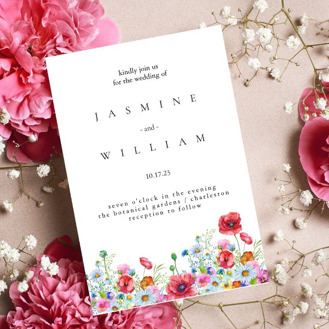 Elegante neutrale Wasserhymne Folieneinladung (Von Creator hochgeladen)