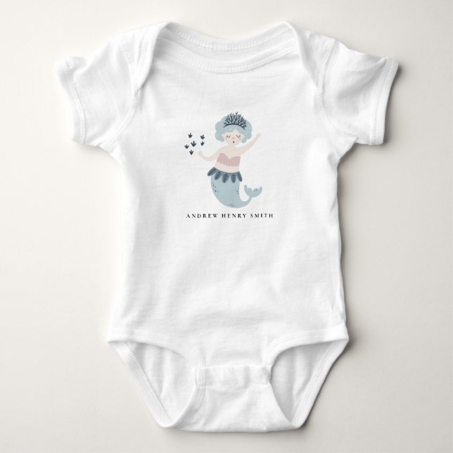 ELEGANTE NIEDLICHE KINDER PINK BLUE BLUSH KLEINE M BABY STRAMPLER (Vorderseite)