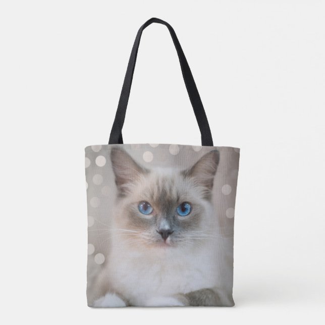 Elegante Niedliche Ragdoll Kitty Cat Tasche (Rückseite)