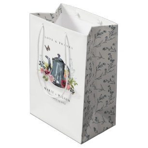 Elegante Niedliche Rose Blumenkohl-Hochzeit Mittlere Geschenktüte