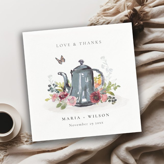 Elegante Niedliche Rose Blumenkohl-Hochzeit Serviette (Von Creator hochgeladen)