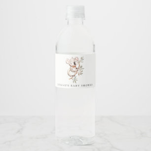 Elegante Niedliche Sleepy Koala Foliage Babydusche