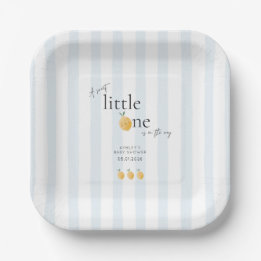 Elegante niedliche Zitrone Zitrus Baby-Party Pappteller
