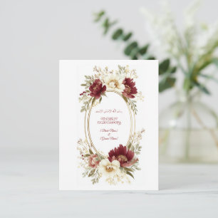 Elegante Nikah Save The Date-Postkarte - Marroter  Postkarte