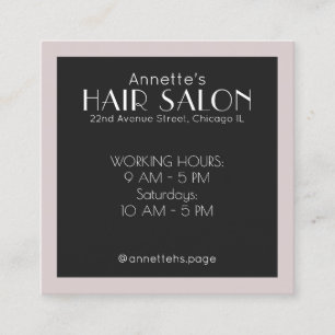 Elegante noble gerahmte Abdeckung Quadratische Visitenkarte