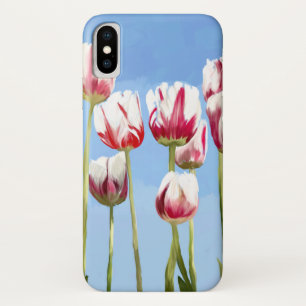 Elegante noble rosa Gouache mit Blumen Case-Mate iPhone Hülle