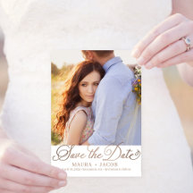 Elegante Nuptial Save the Date Card