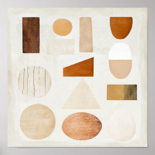 Elegante Nursery-Dekoration, Bauhaus-inspirierte K Poster