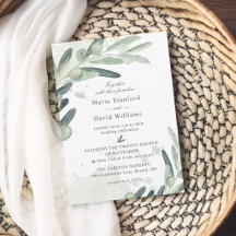 Elegante Olive Sprig Branch Wedding