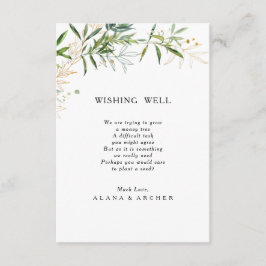 Elegante Olivenbäume Hochzeit-Wohlfühlkarte Begleitkarte