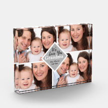 Elegante Oma Familie Vier Fotos Name Skript