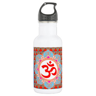 Elegante OmMANTRA Beschwörungsformel: Edelstahlflasche